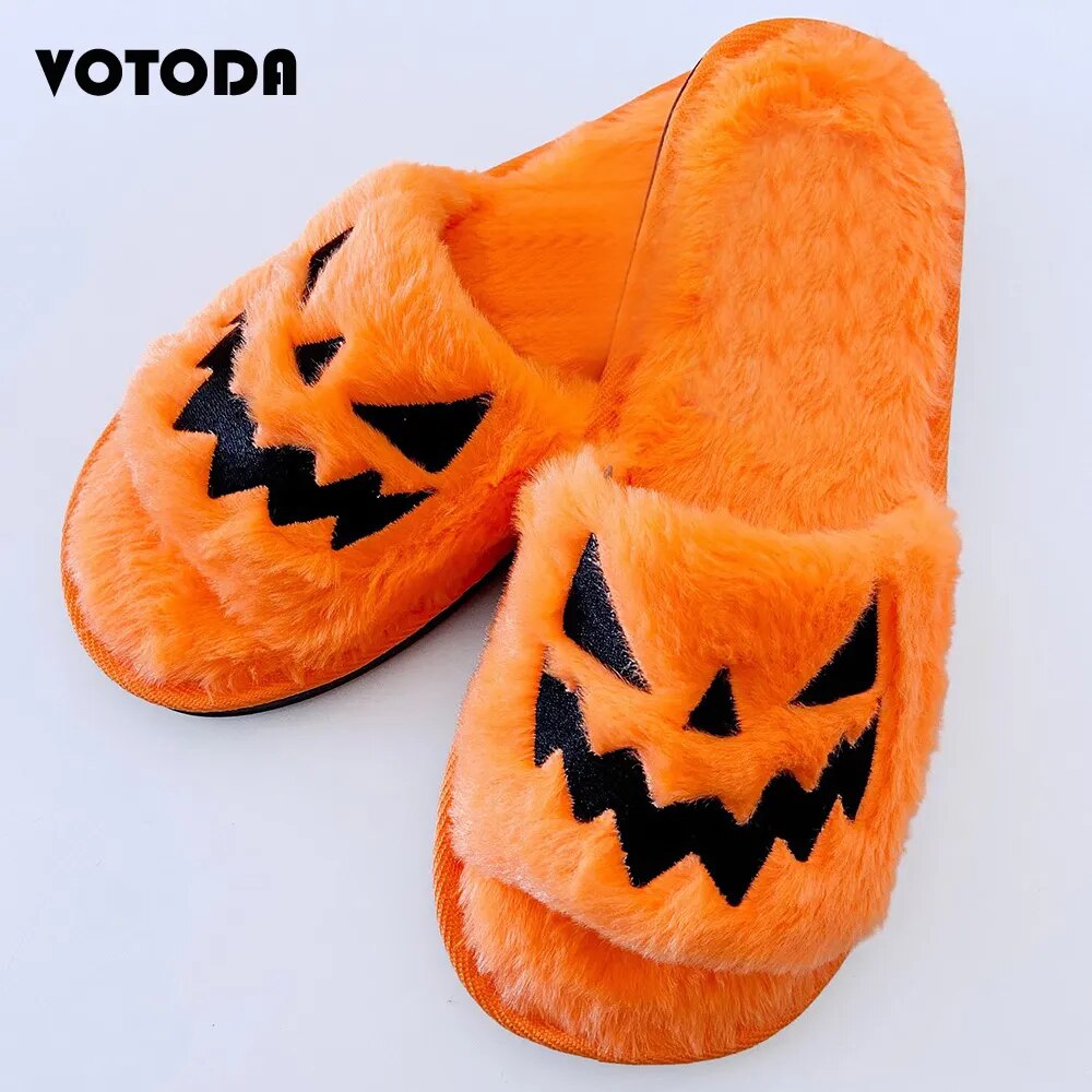 Halloween Pumpkin Slippers