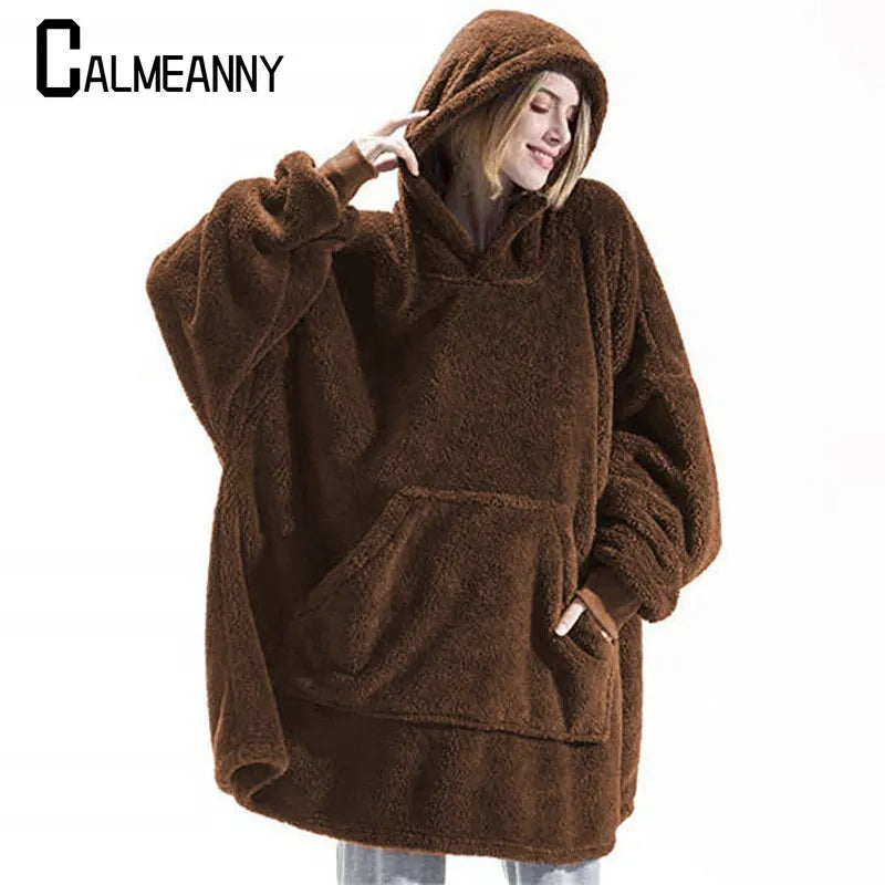 Giant Hoodie Blanket with Pocket