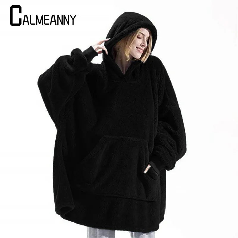 Giant Hoodie Blanket with Pocket