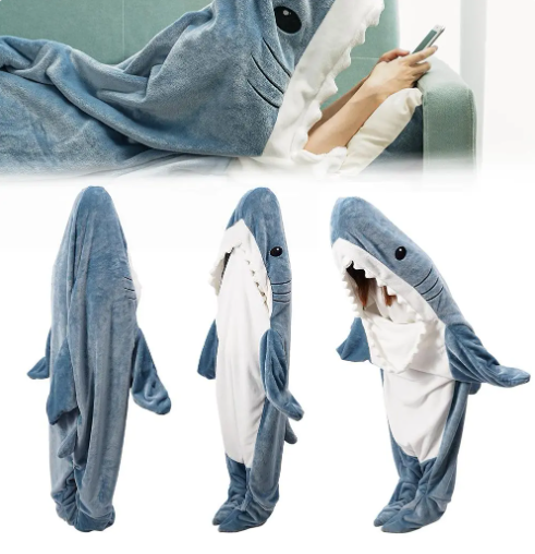 Shark Adult Onesie/ Sleeping Bag