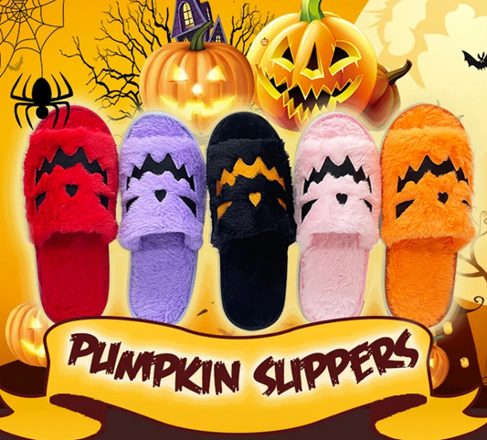 Halloween Pumpkin Slippers