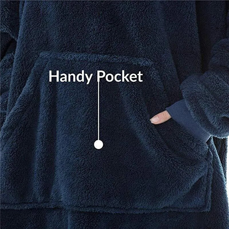 Giant Hoodie Blanket with Pocket