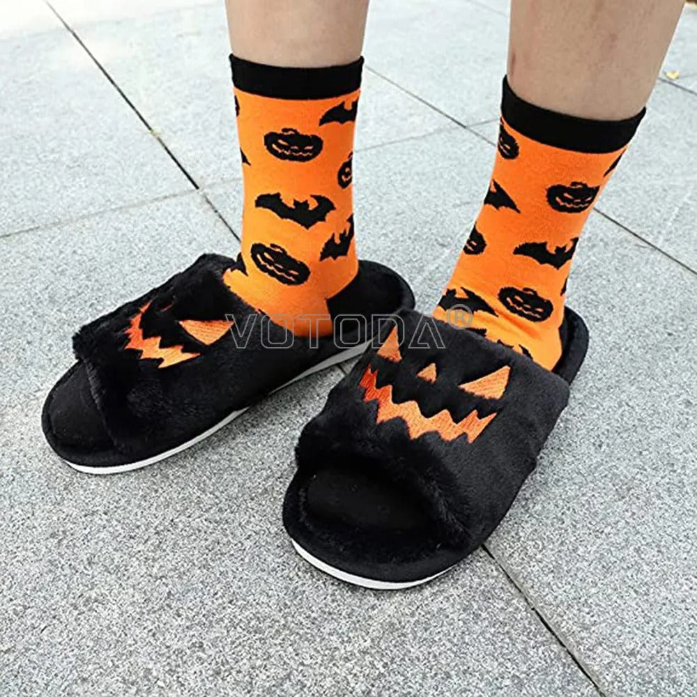 Halloween Pumpkin Slippers