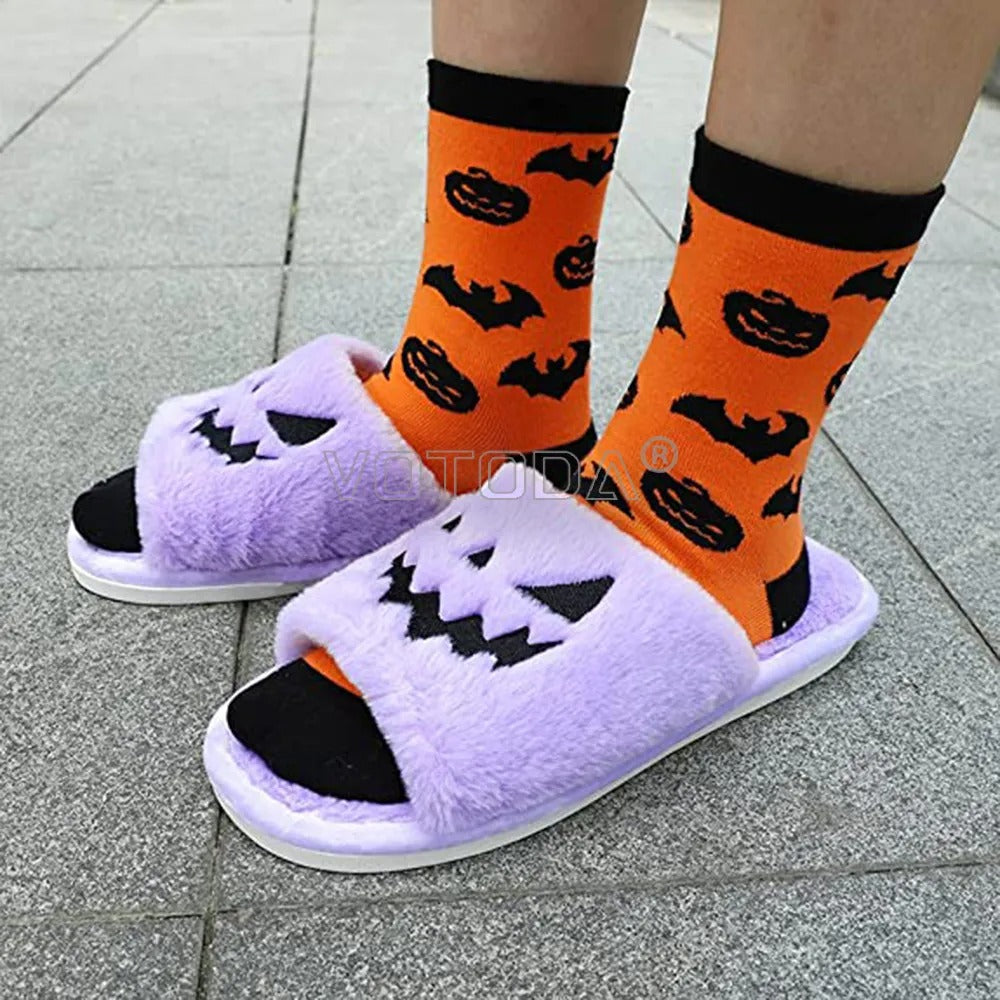 Halloween Pumpkin Slippers