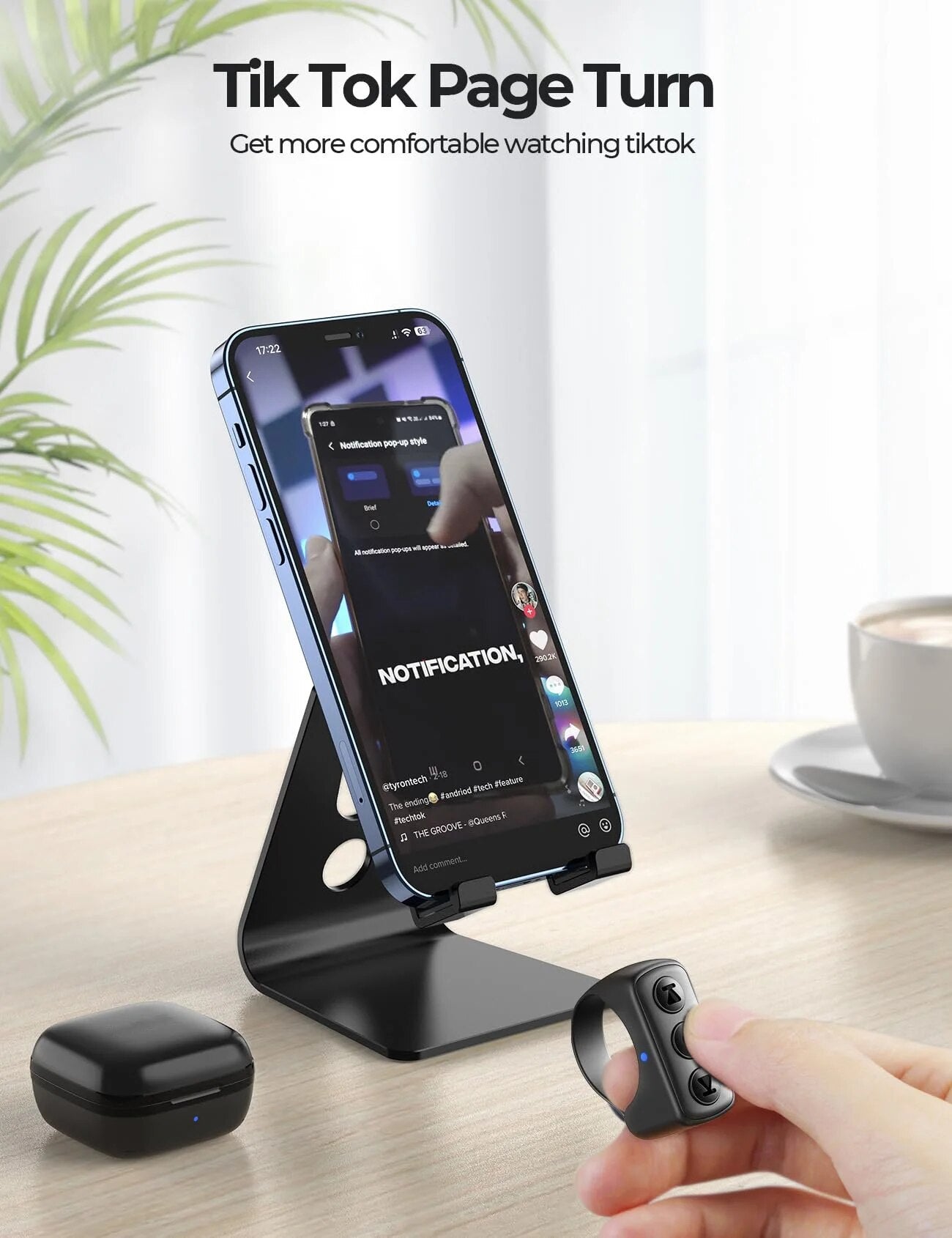 Bluetooth Screen Scroller Ring